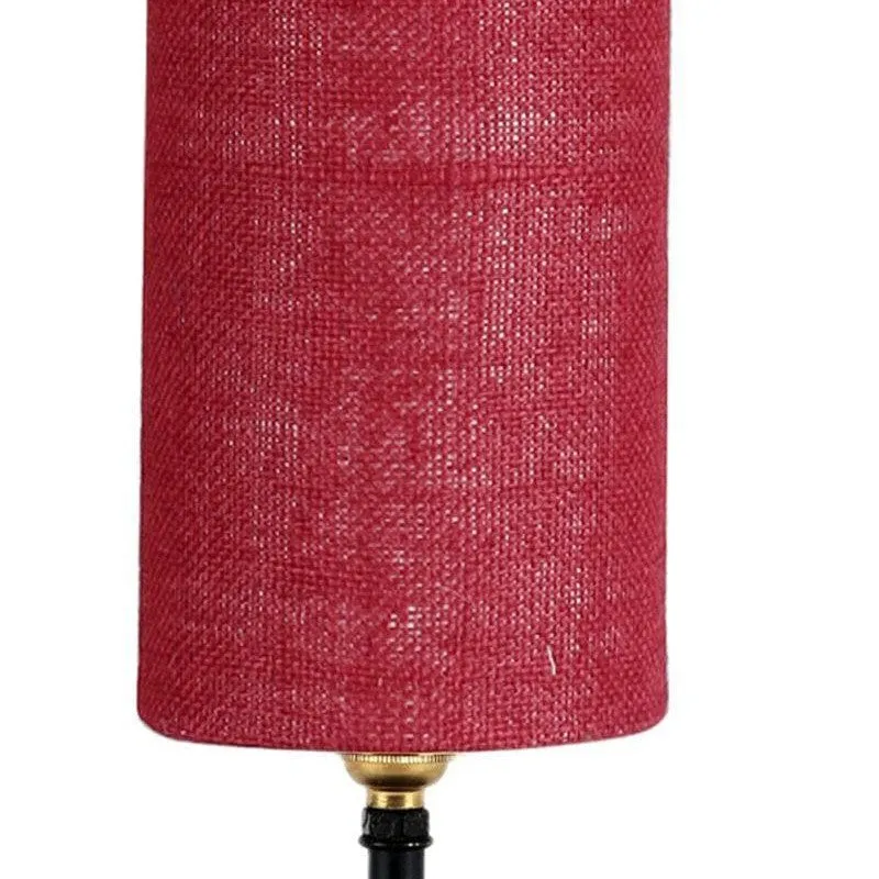 Mini Magic Jute Table Lamp - Red,Black media 5