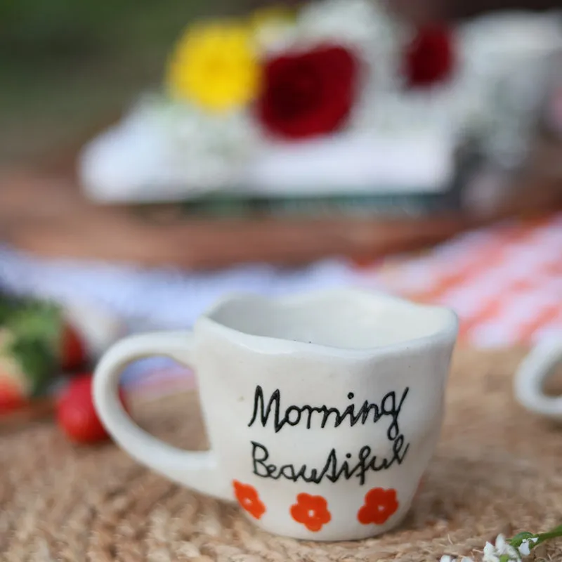 Morning Ceramic Tea Cup (200 mL) - 3