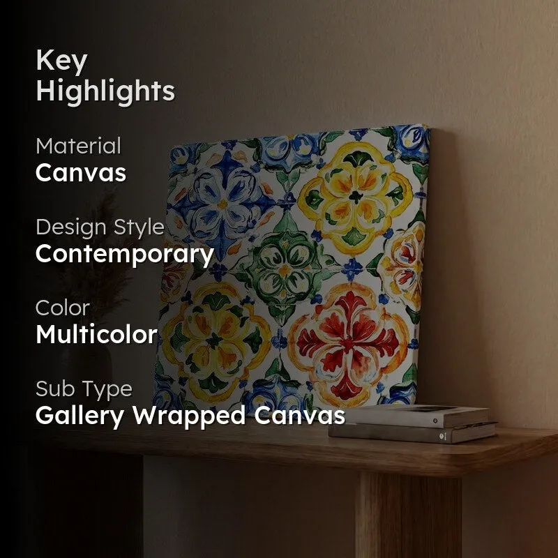 Folk Geometry Canvas Wall Art media 2