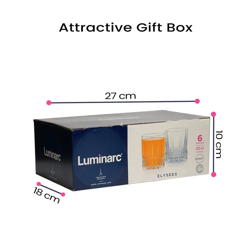 Luminarc Elyees Whiskey Glass (300 mL) - Set Of Six media 7