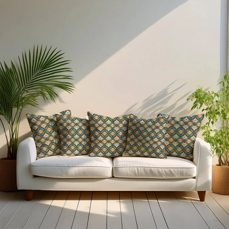 Royal Etch Velvet Cushion Cover Set - Set Of Five media 7