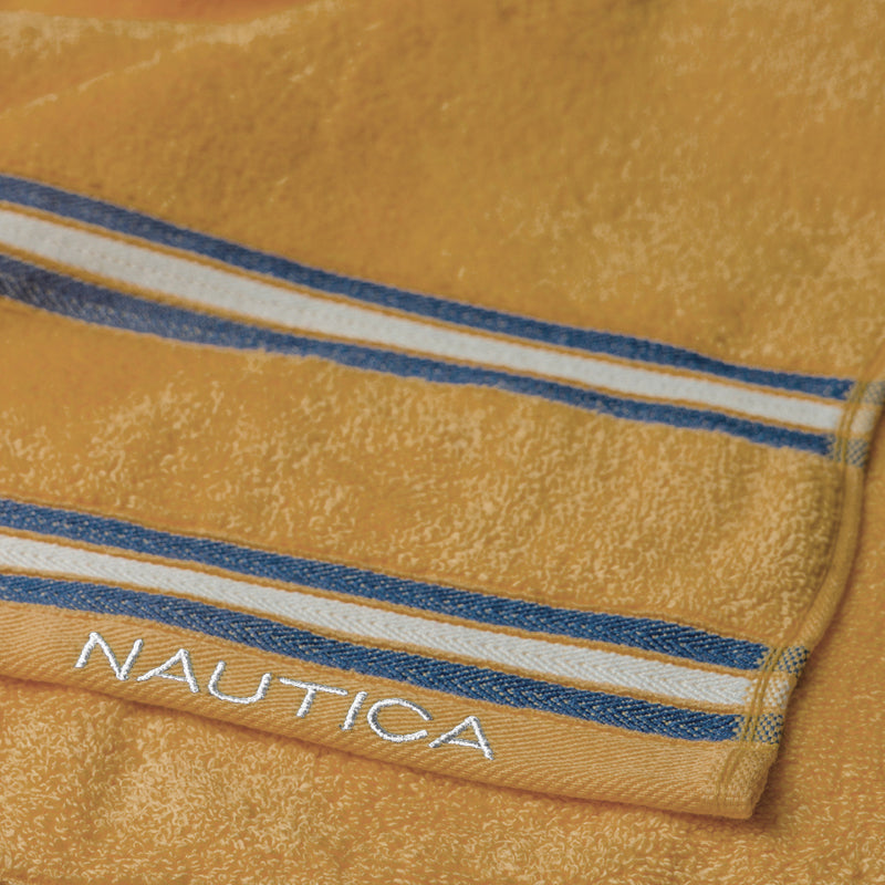 Nautica Dove Dual Down Bath Towel - Mustard media 6