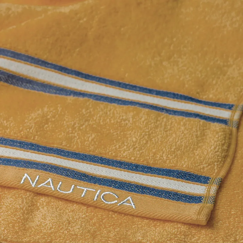 Nautica Dove Dual Down Bath Towel - Mustard media 6