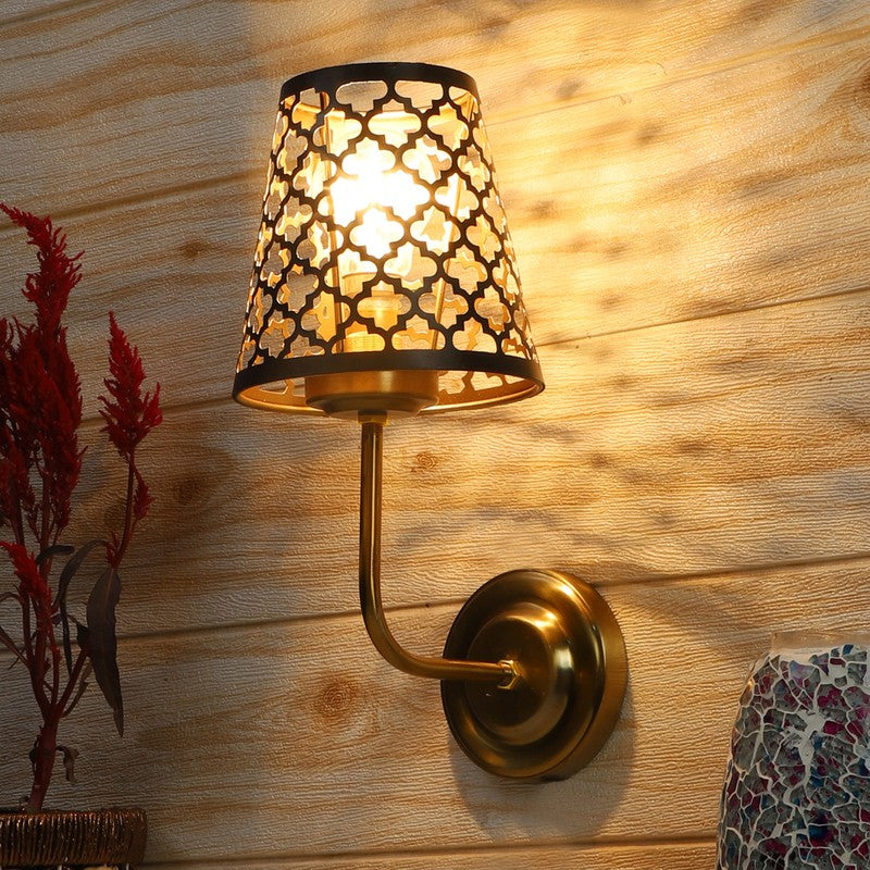 ShadowWeave Metal Wall Lamp
