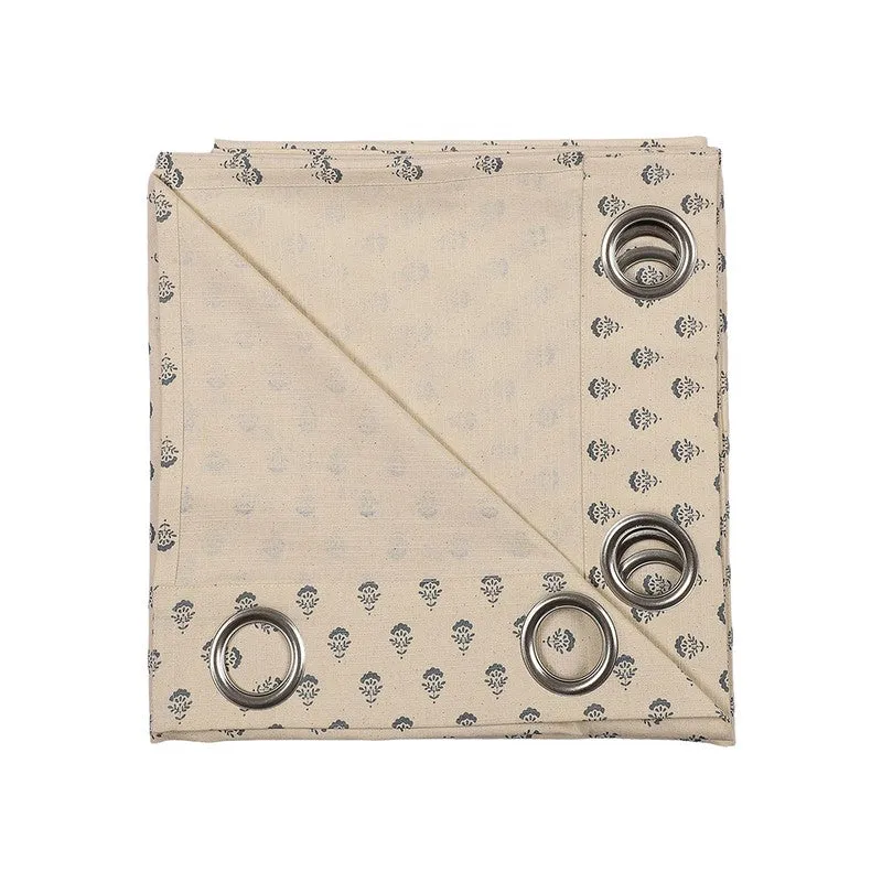 Bloomscape Cotton Curtain - Beige media 8