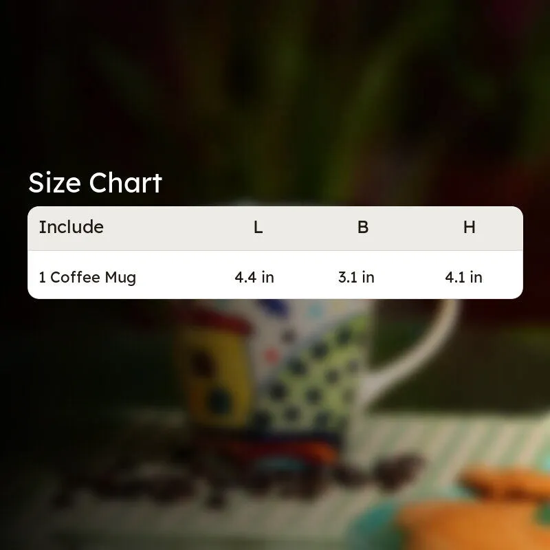 Ceramic Ceramic Coffee Mug (300 mL) - Multicolor media 6