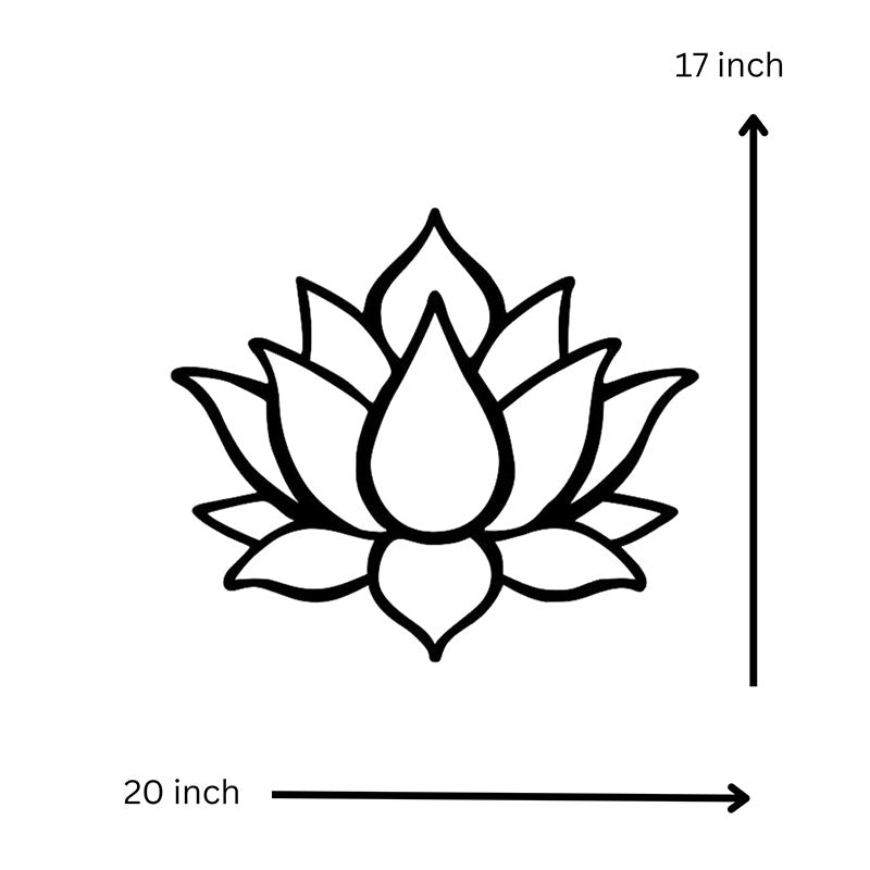 Lotus Black Iron Wall Accent media 6