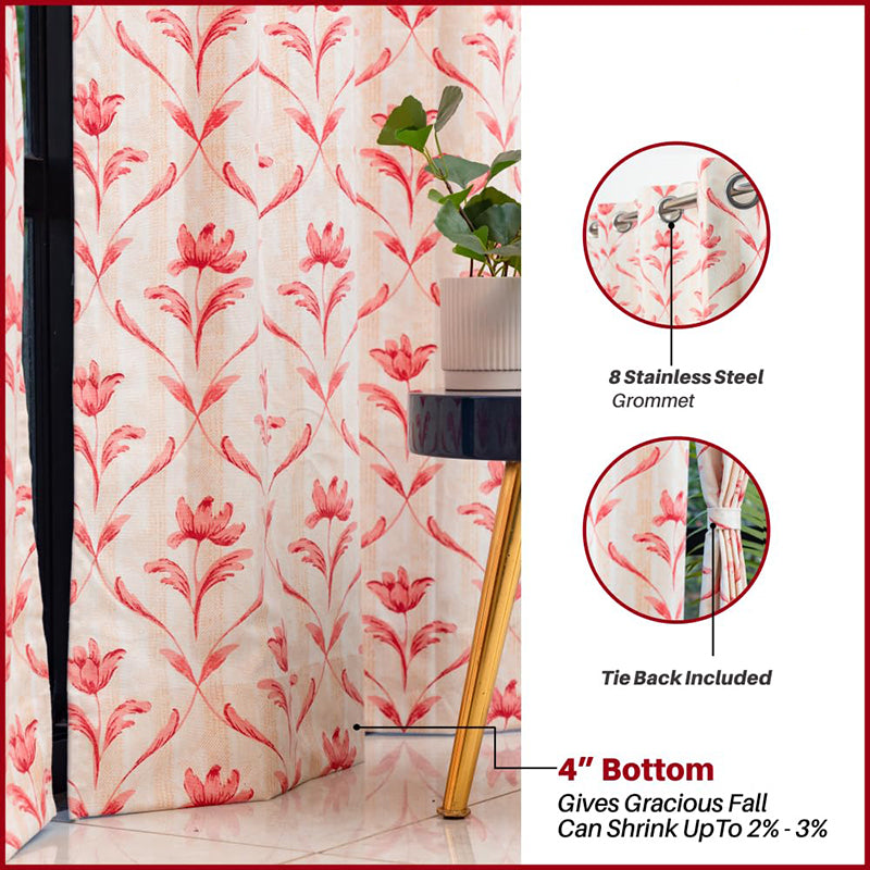 Urban Space Vedra Curtain (Pink) - Set Of Two media 4