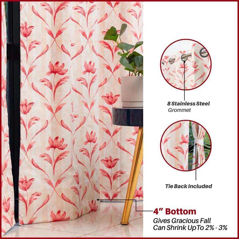 Urban Space Vedra Curtain (Pink) - Set Of Two media 4