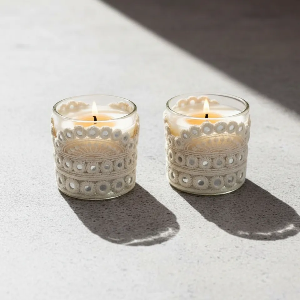 Esme Votive Scented Candle - Set Of Two media 1