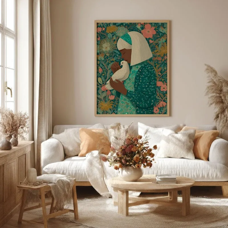 Floranova Canvas Wall Painting - Brown Frame media 4