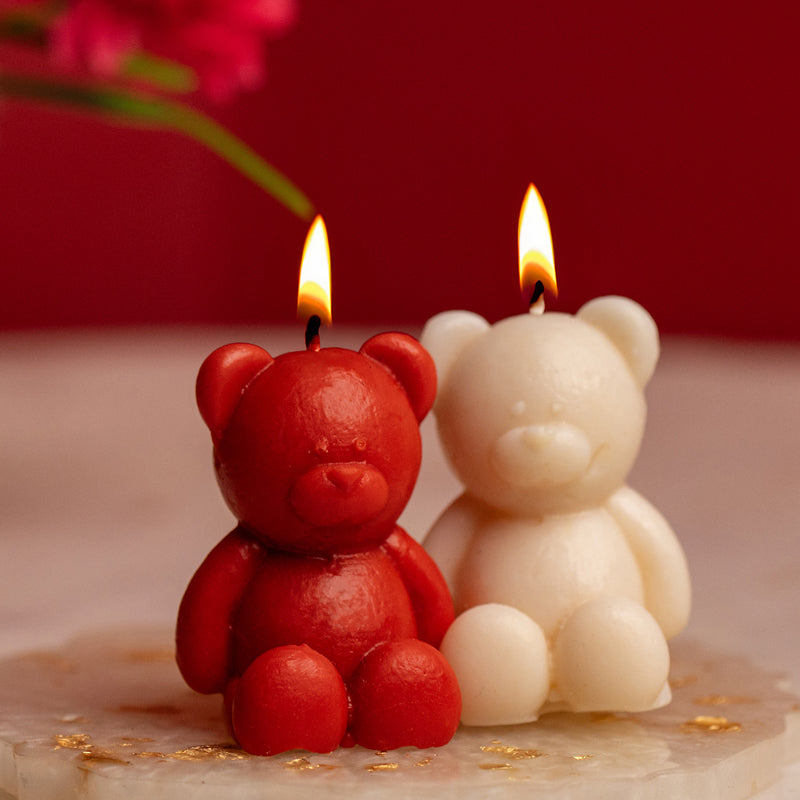 Teddy Cinnamon Scented Candle - Set Of Two media 2