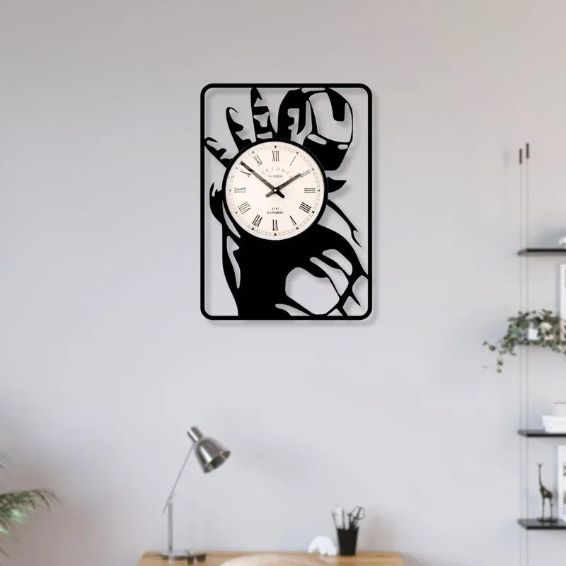 Pop Steel Analog Wall Clock - Black media 3