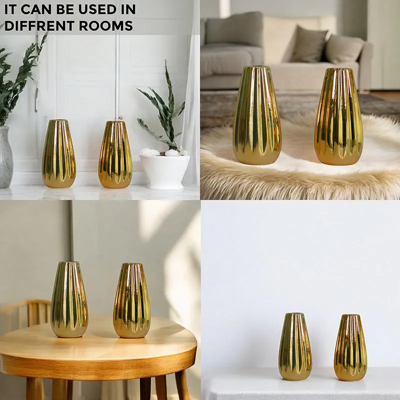Aurum Hold Vase - Set Of Two media 6
