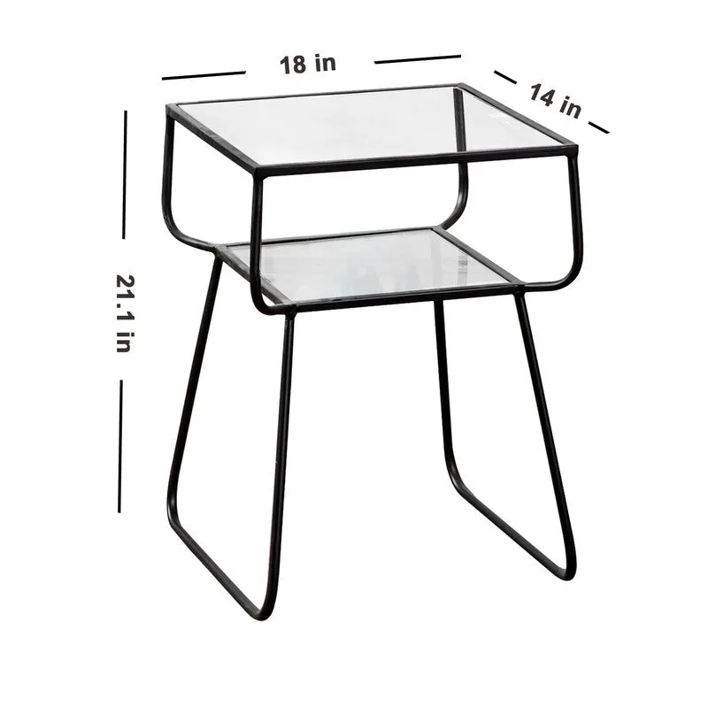 Hearth Iron Side Table with Stool - Two Piece Set media 7