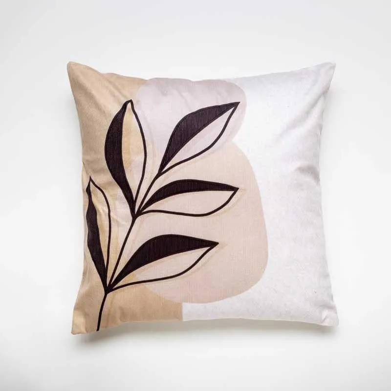 The Painted Leaf Printed Cushion Cover - Set Of Two media 3