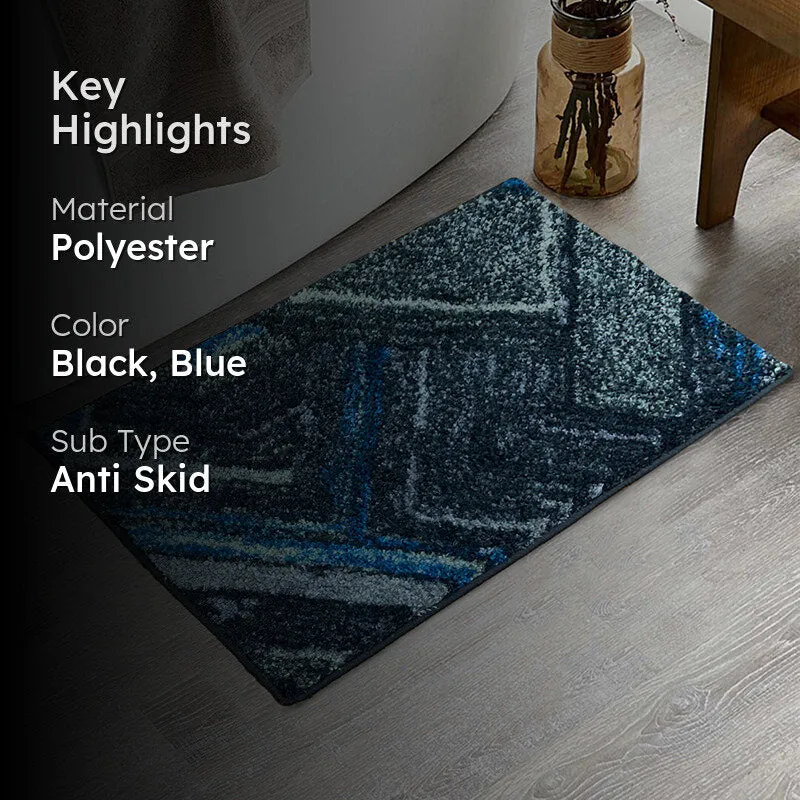 Albion Bath Mat - Blue & Black media 2