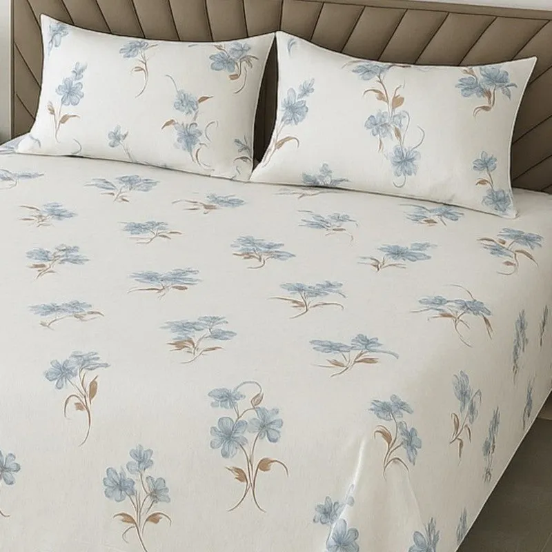 Garden Calm Cotton Bedsheets - 400 TC media 3