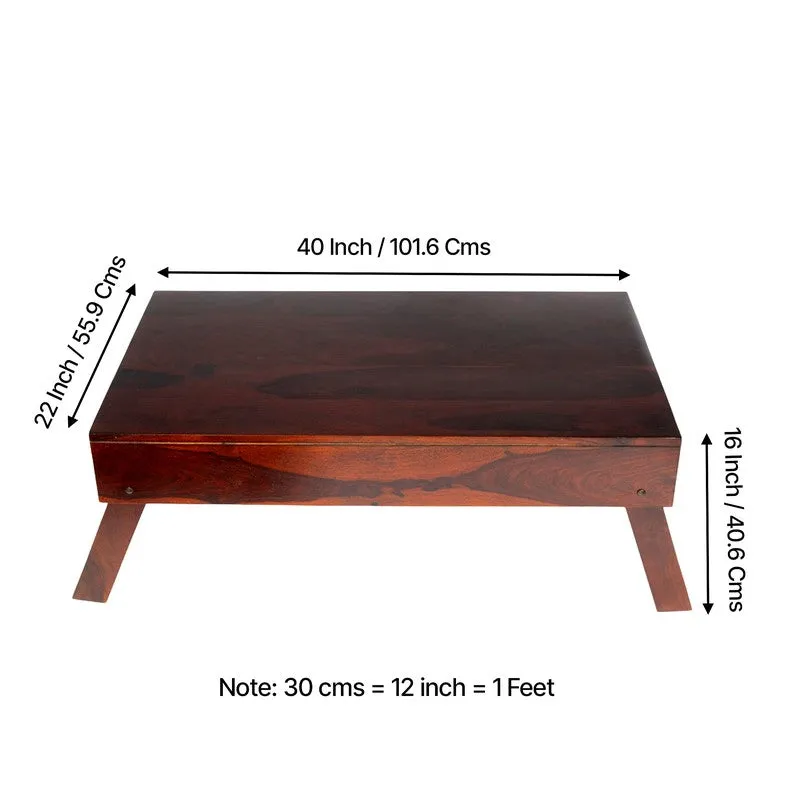 Arvion Sheesham Wooden Center Table - Brown media 10