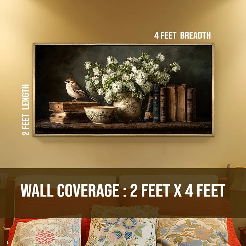 Subdued Canvas Wall Painting With Frame media 8