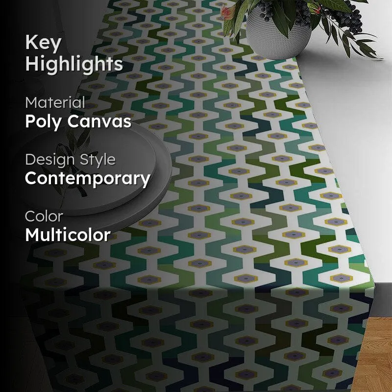 Klara Poly Canvas Table Runner media 2