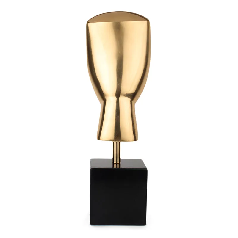 Muse Mundane Head Showpiece - Gold media 5