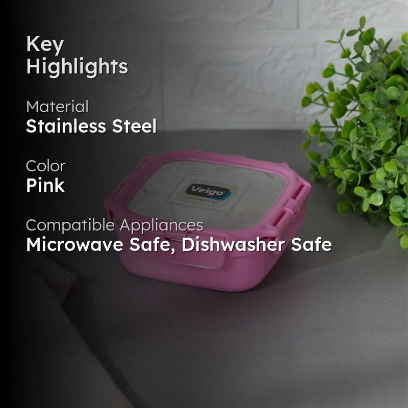Vault Microwave Safe Lunch Box (Pink) - 300 mL media 2