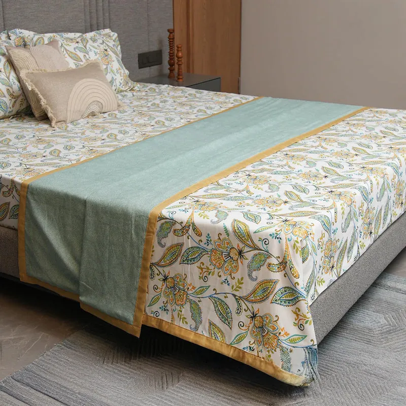 Urban Space Iris Reversible Dohar (Blue) - 150 GSM media 1