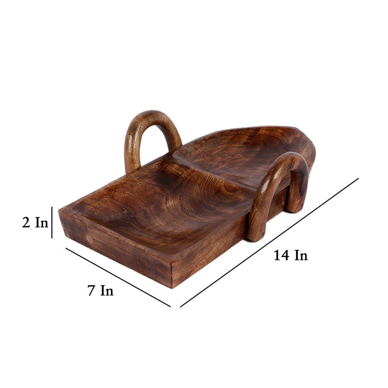 Row Twist Mango Wood Platter - Nine Piece Set media 8