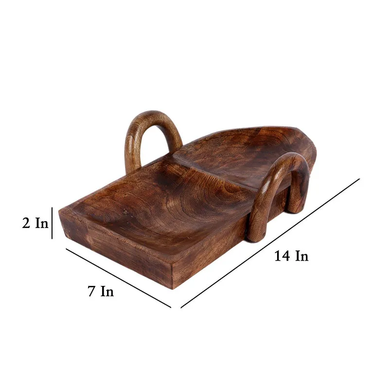 Row Twist Mango Wood Platter - Nine Piece Set media 8