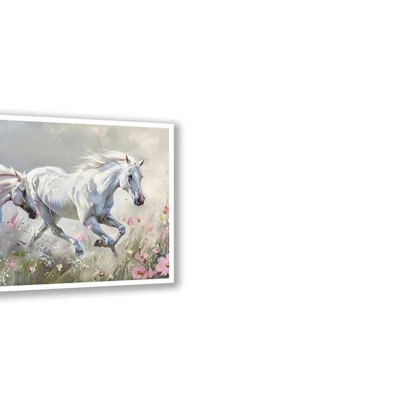 Equine Pair Wall Art with White Frame media 5