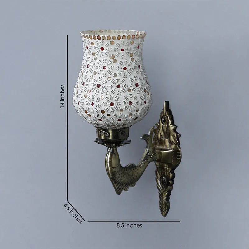 Dinara Ziada Mosaic Glass & Metal Wall Lamp media 4