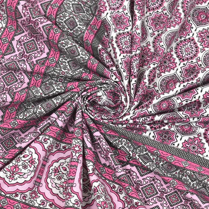 Auraar Cotton Bedsheet (Pink) - 240 TC media 5