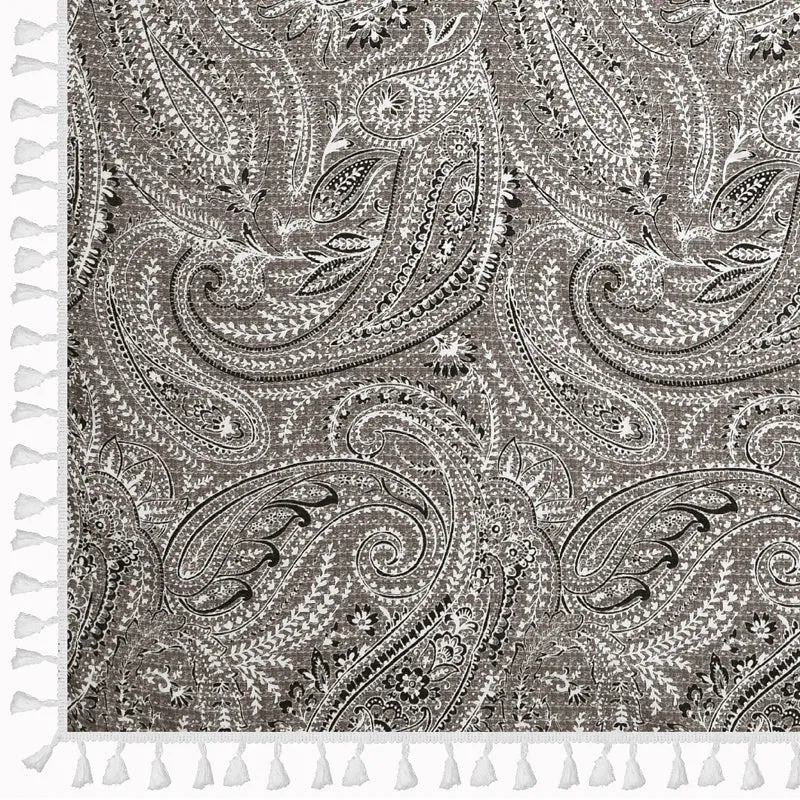 Thaalika Cotton Table Cover - Grey media 8