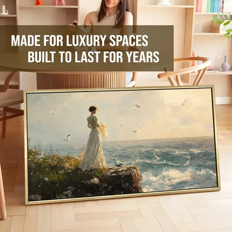 Drift of Dawn Canvas Wall Painting With Frame media 5