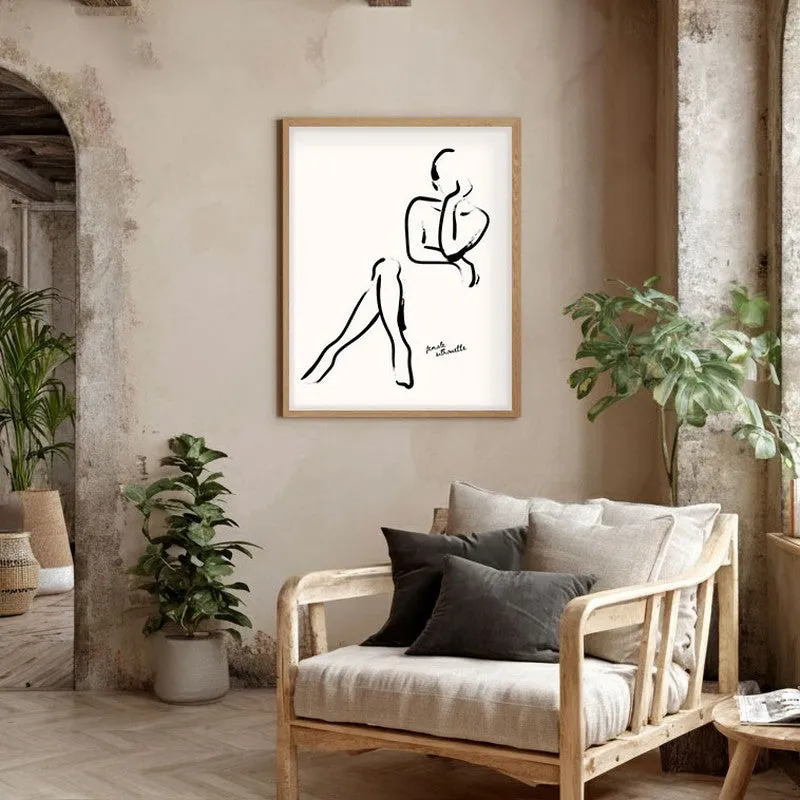 Unfolded Ease Canvas Wall Painting With Brown Frame media 5