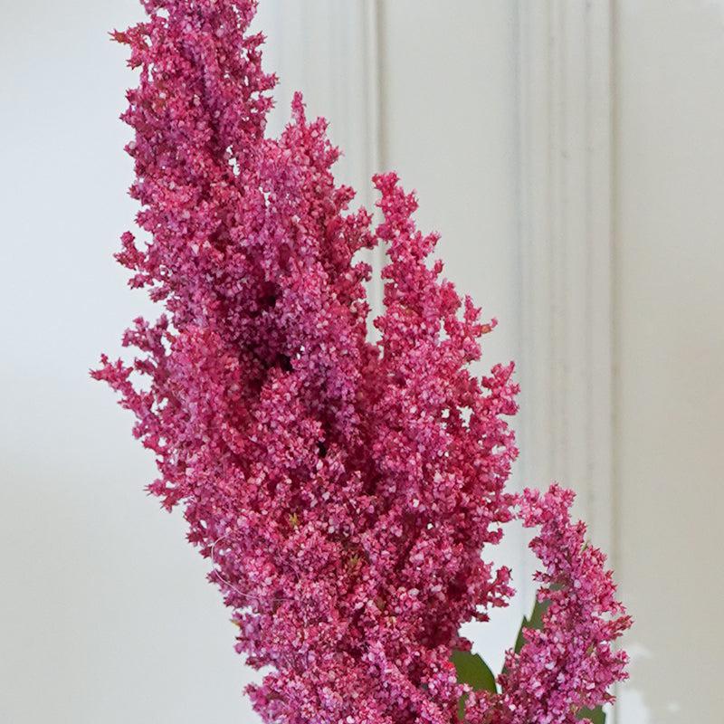 Faux Millet Grass Flower Stick (Pink) - 33 CM media 3