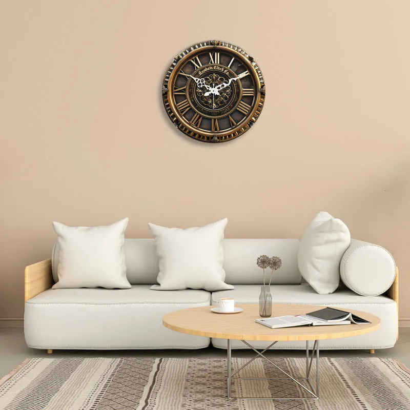 Arleth Retro 3D Printed MDF Wall Clock media 3