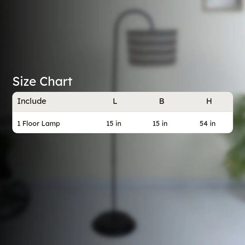 Chevronic Printed Arched Floor Lamp media 6