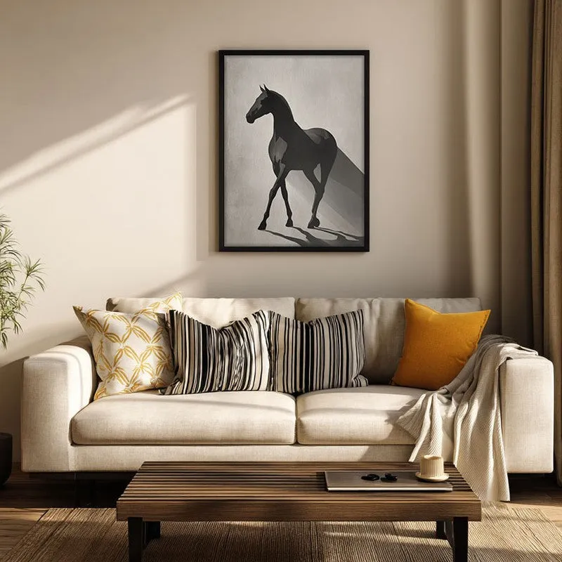Silent Strength Wall Painting With Black Frame media 4