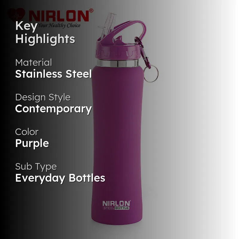 Valento Sipper Water Bottle (Violet) - 750 mL media 2