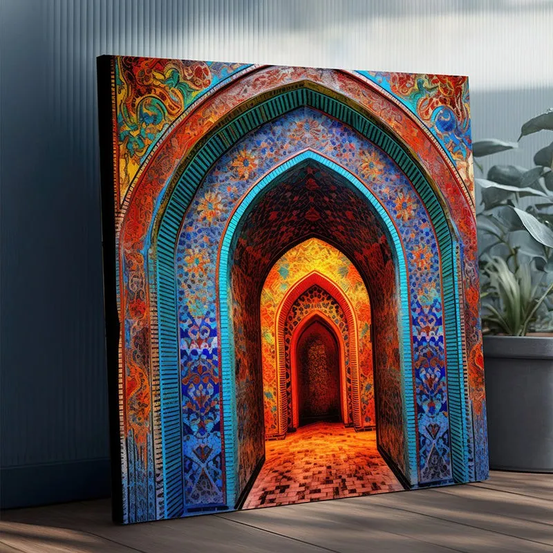Infinity Of Arcs Canvas Wall Painting media 4