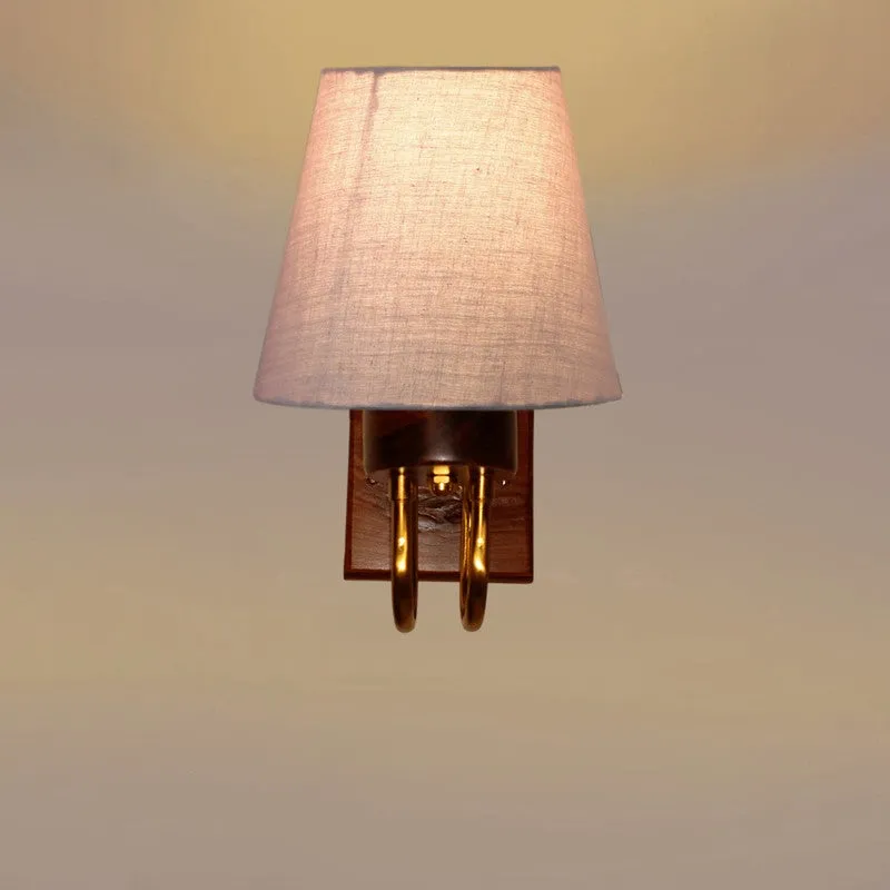 Gilded Arch Decorative Cotton Wall Lamp - Grey media 5