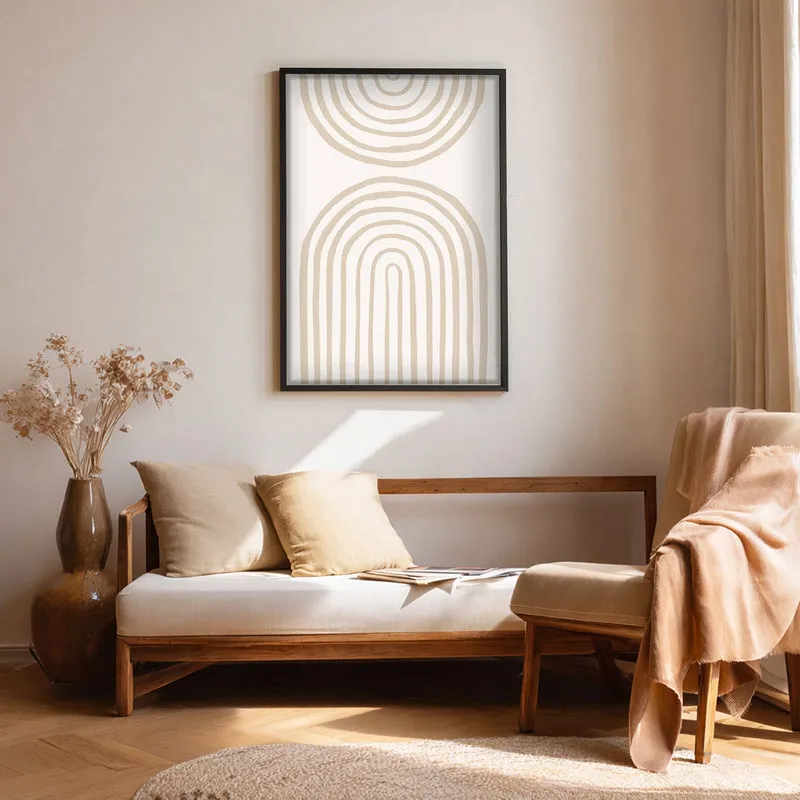 Arc of Balanc Canvas Wall Painting With Black Frame media 1