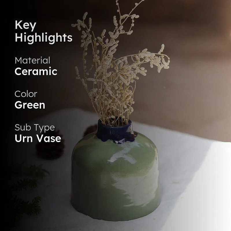 Cinzia Ceramic Vase - Green media 2