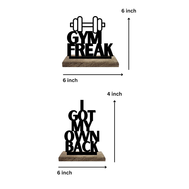 Fit & Independent Typography Showpiece - Set Of Two media 7