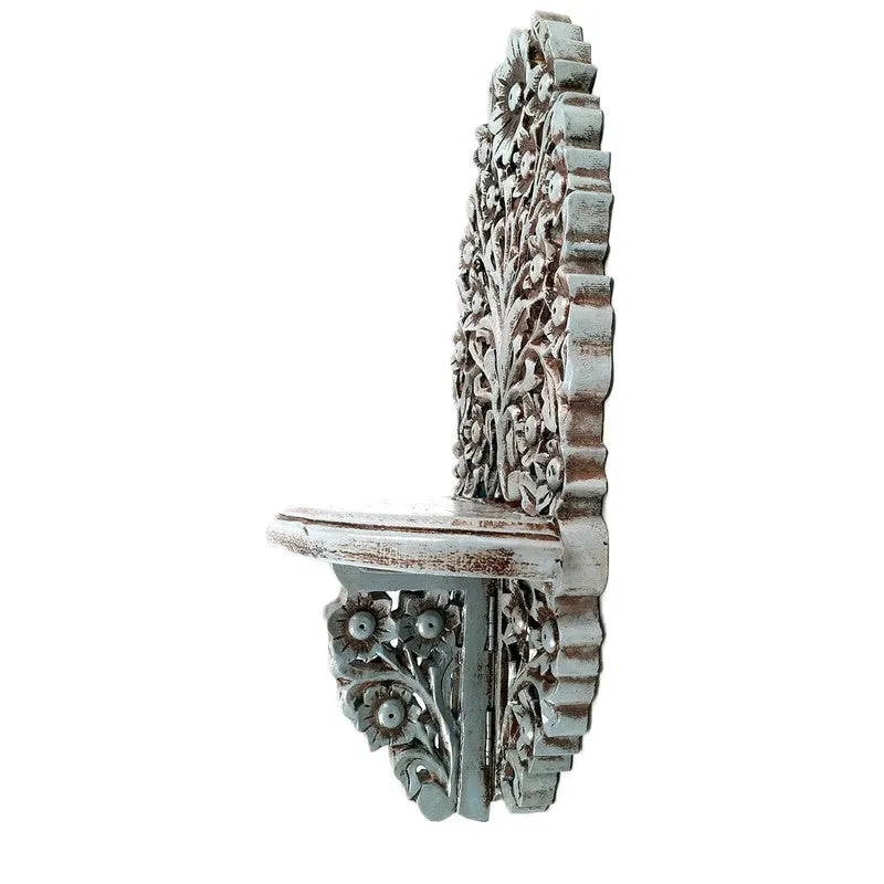 Classic Wall Display Iron Tea Light Candle Holder Shelf media 6