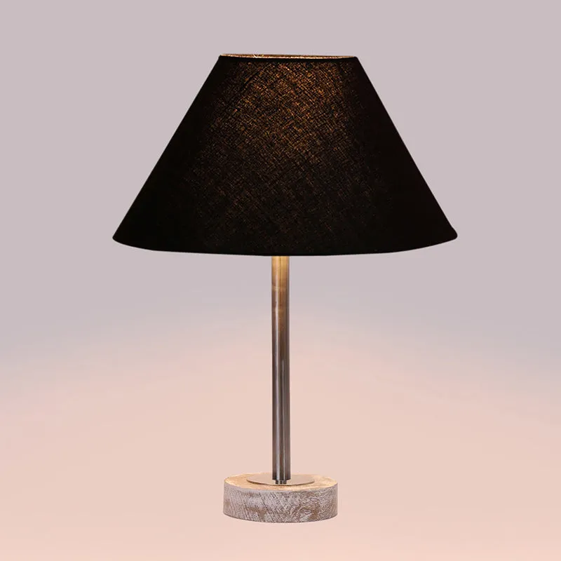 Cotin II Rodin Wooden Table Lamp - Black,Silver,White media 5