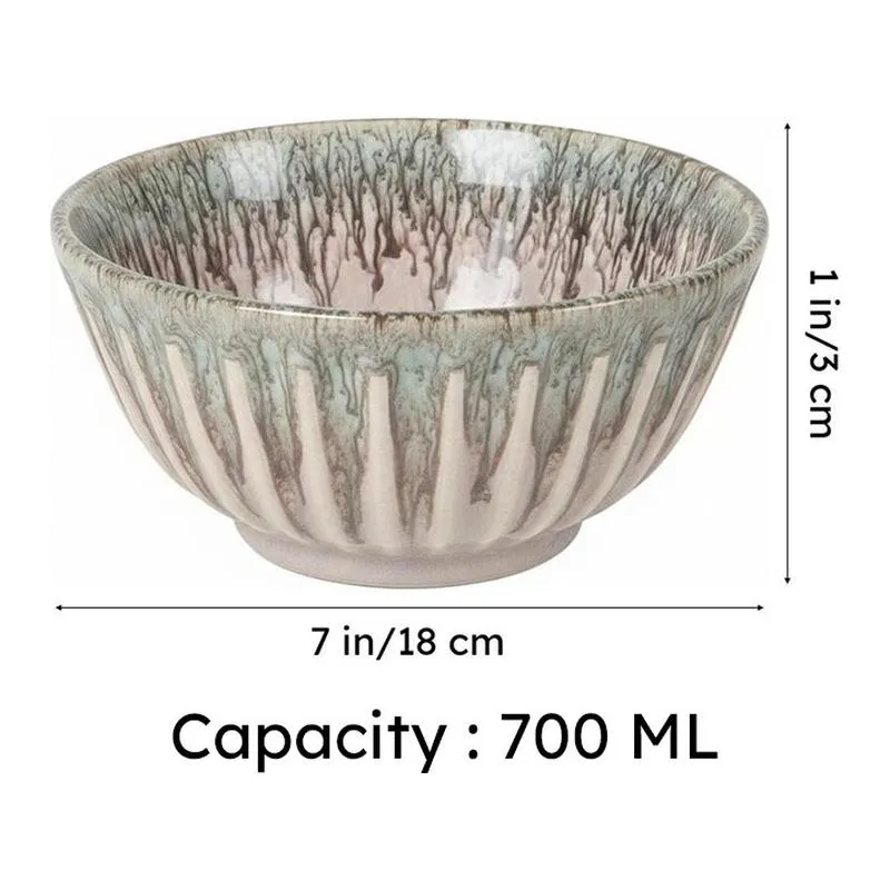 Elantra Feast Serving Bowl (Pink,700 mL Each) - Set Of Four media 6