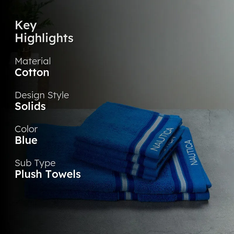 Nautica Dove Down Cotton Towel Set (Blue) - Six Piece Set media 2